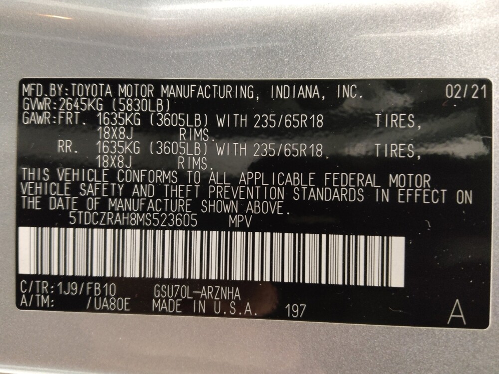 2021 Toyota Highlander in Colorado Springs, CO 80909 - 18111176 33