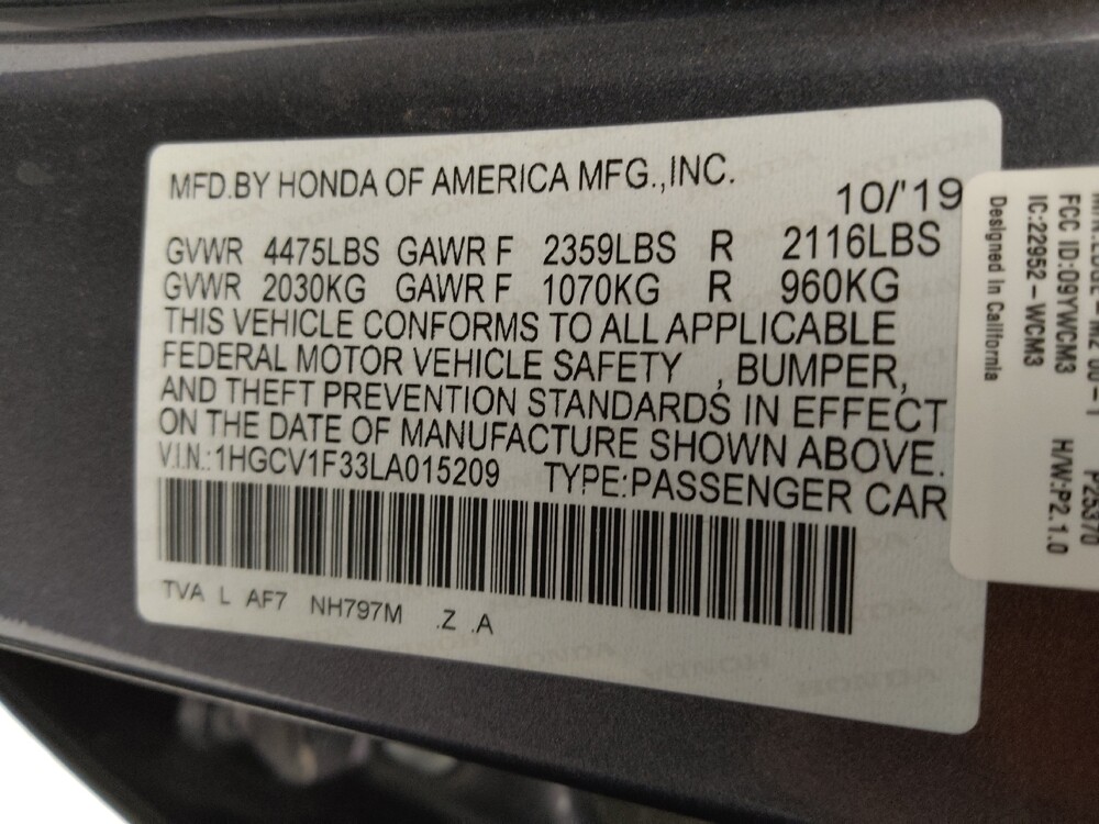 2020 Honda Accord in Gladstone, MO 64118 - 18111192 33