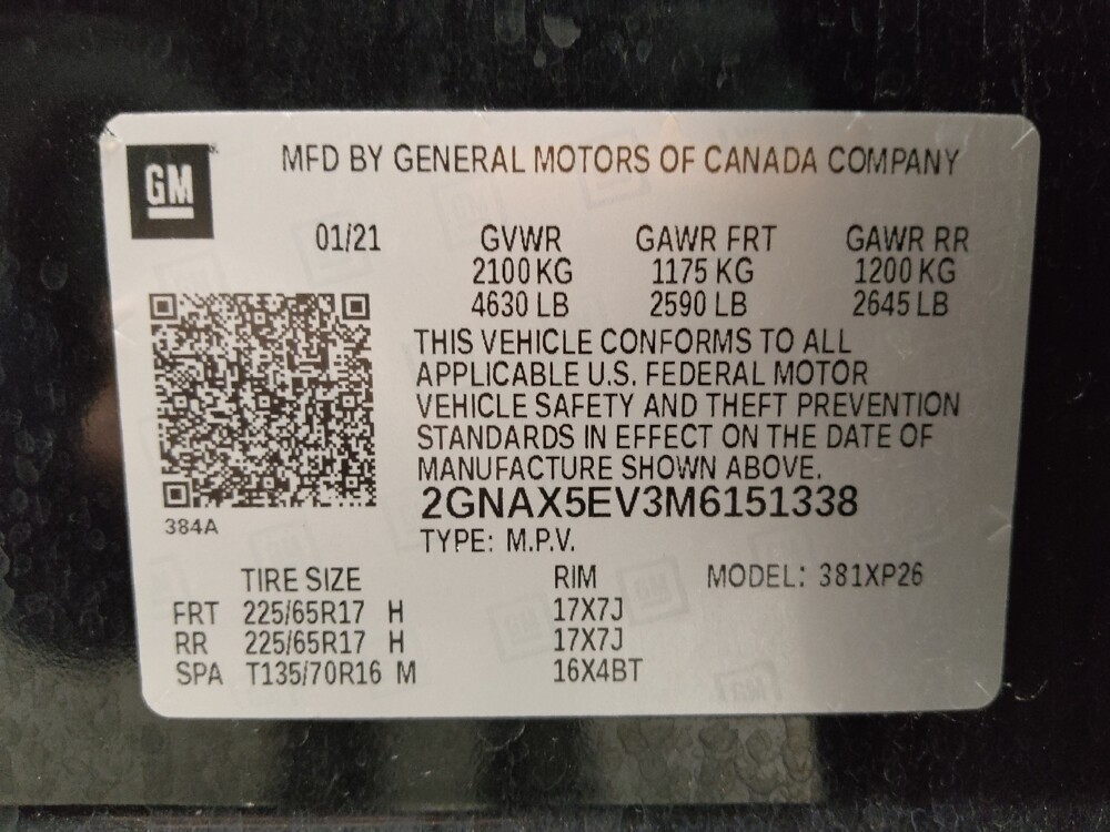 2021 Chevrolet Equinox in Denver, CO 80012 - 18111212 33