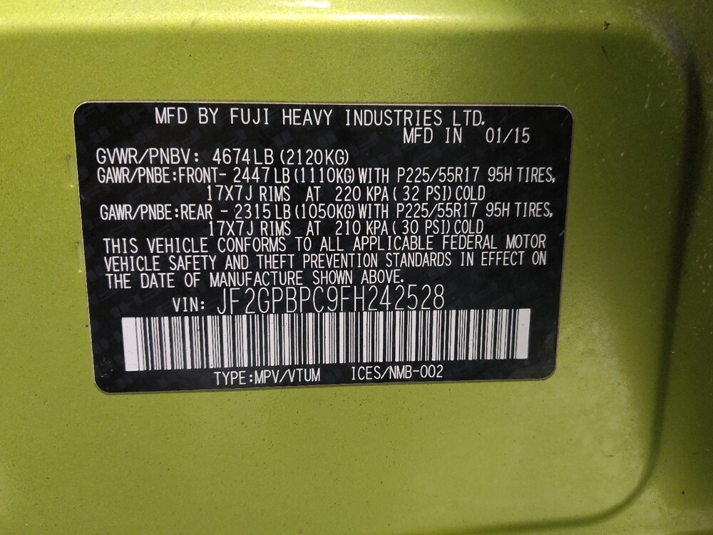 2015 Subaru XV Crosstrek in Columbus, OH 43228 - 18111221 33