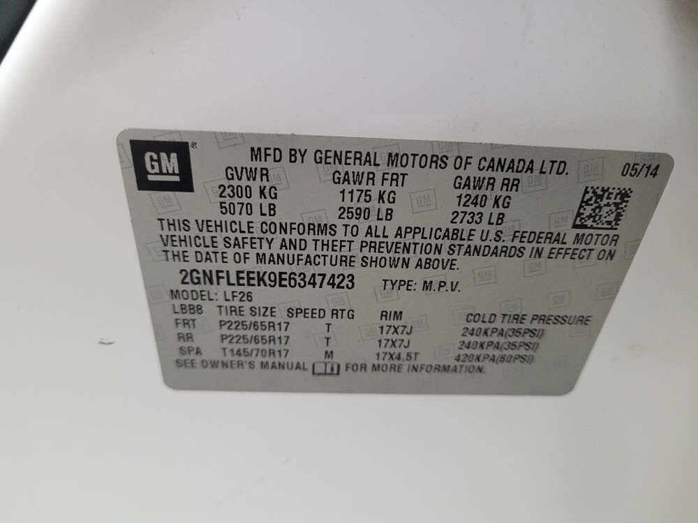 2014 Chevrolet Equinox in Toledo, OH 43617 - 18111222 33