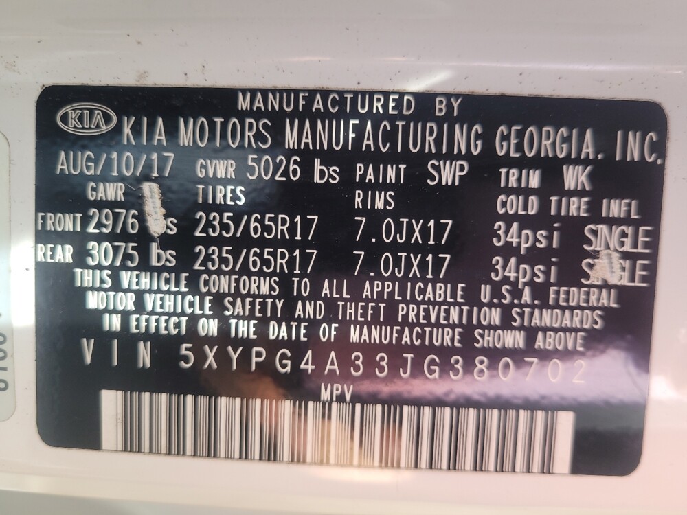 2018 Kia Sorento in Augusta, GA 30907 - 18111254 33