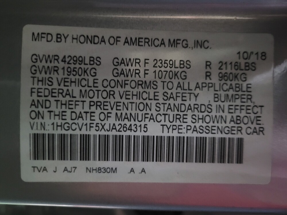 2018 Honda Accord in Jackson, MS 39211 - 18111296 33