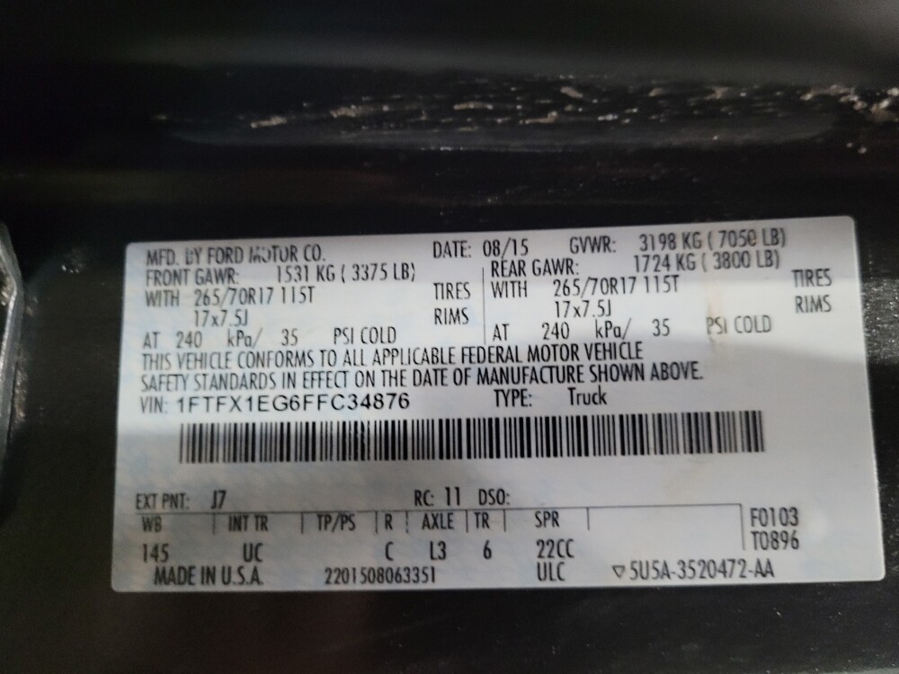 2015 Ford F150 in Williamstown, NJ 8094 - 18111321 33