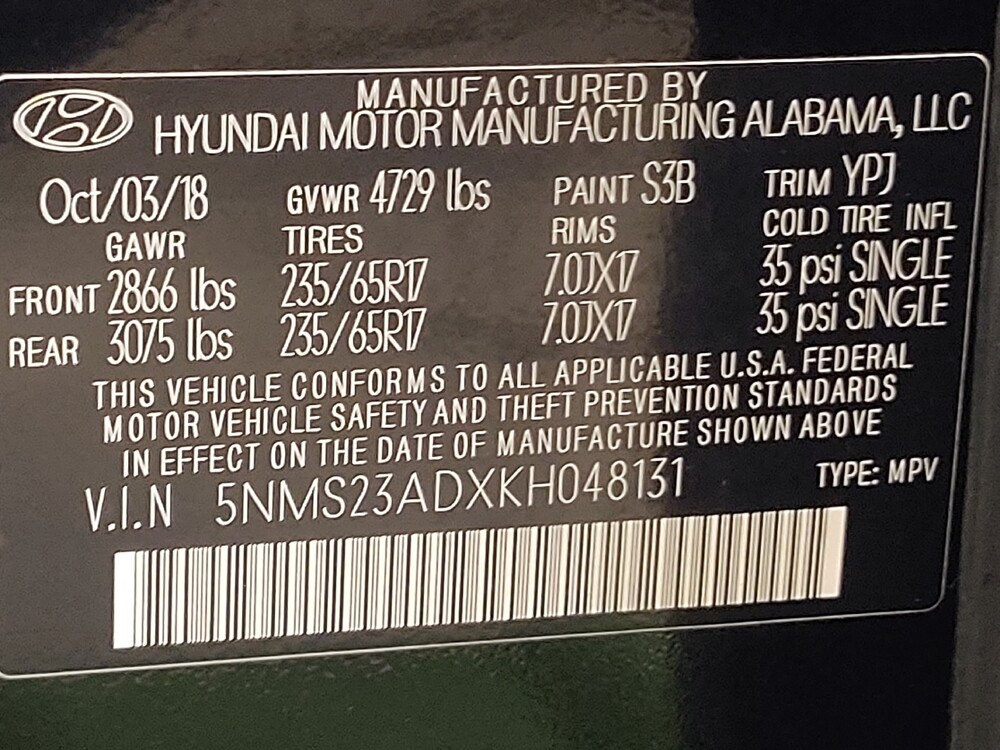 2019 Hyundai Santa Fe in Metairie, LA 70006 - 18111463 33