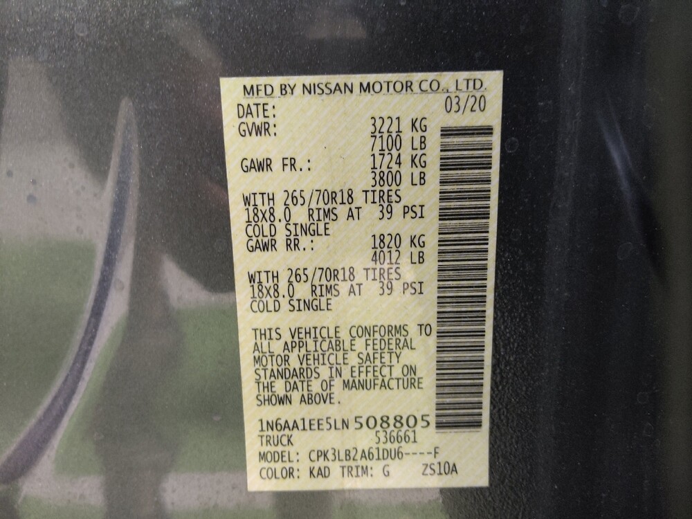 2020 Nissan Titan in Tampa, FL 33619 - 18111478 33