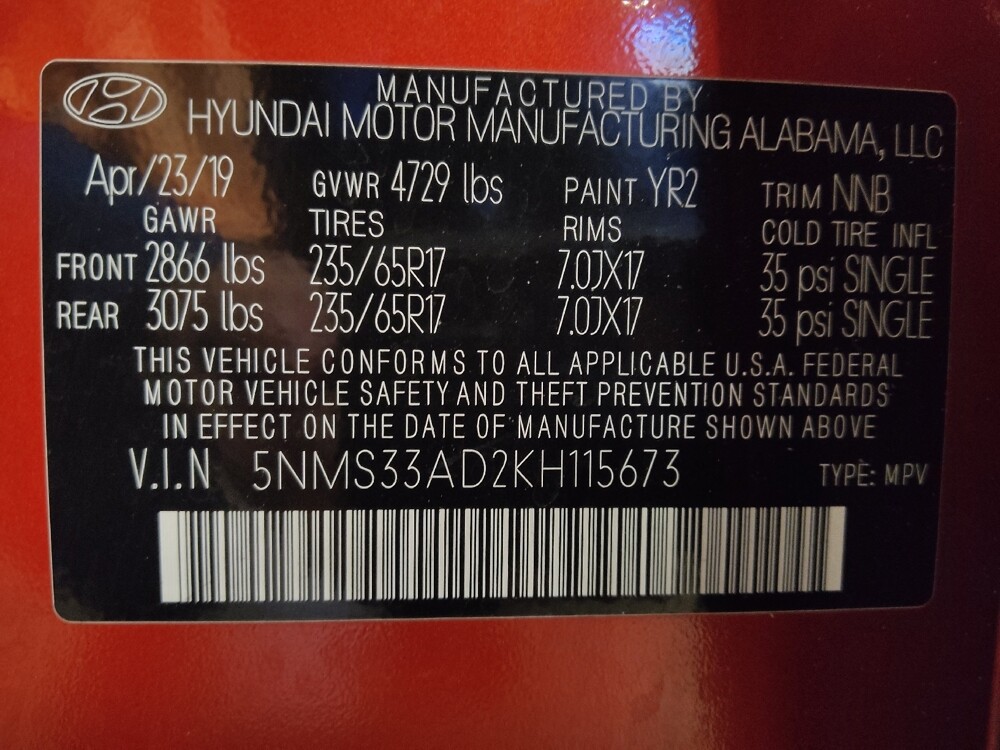 2019 Hyundai Santa Fe in Fayetteville, NC 28304 - 18111509 33