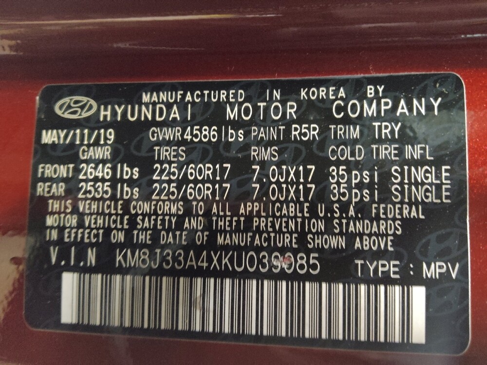 2019 Hyundai Tucson in Jacksonville, FL 32210 - 18111510 33