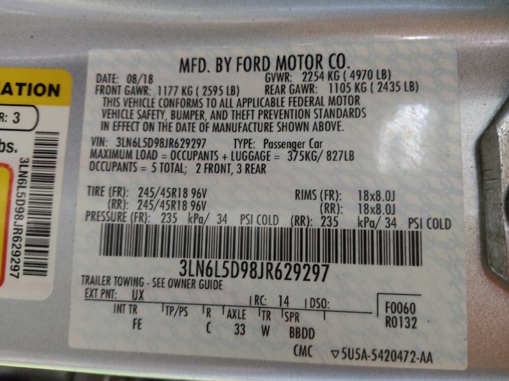 2018 Lincoln MKZ in Gastonia, NC 28056 - 18111525 33