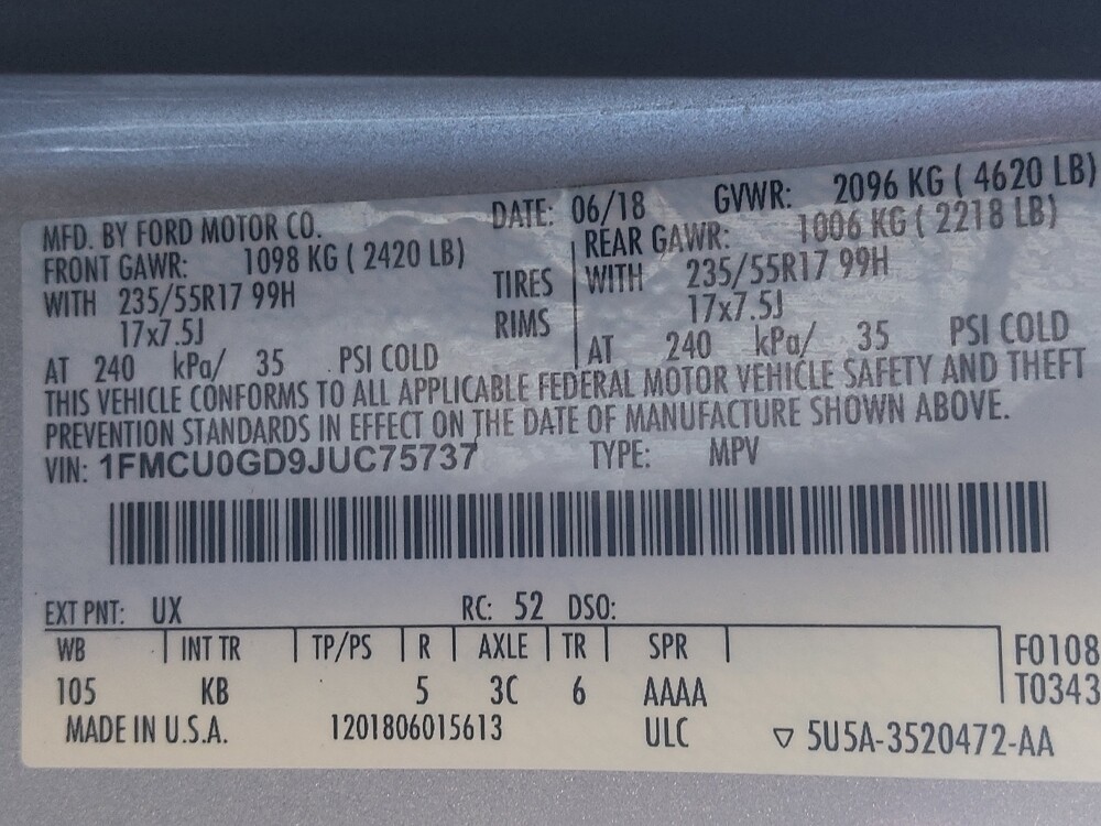 2018 Ford Escape in Tyler, TX 75701 - 18111551 33