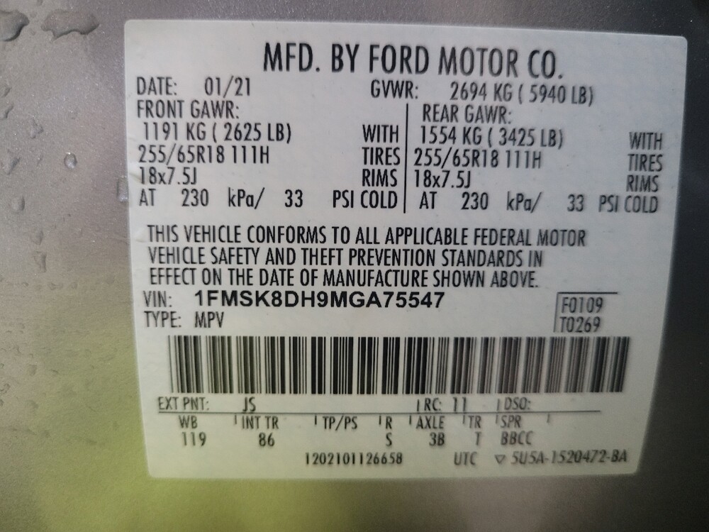 2021 Ford Explorer in Newport News, VA 23601 - 18111595 33