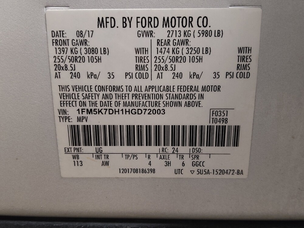 2017 Ford Explorer in Jacksonville, FL 32210 - 18111635 33