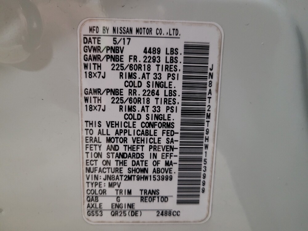 2017 Nissan Rogue in Glen Burnie, MD 21061 - 18111669 33