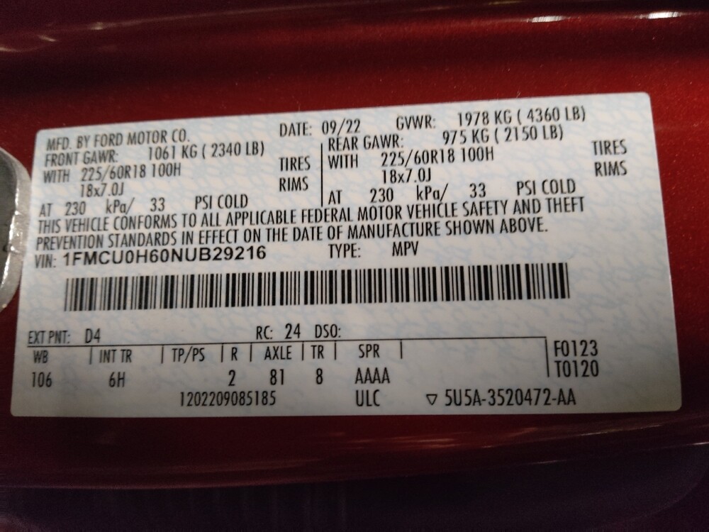 2022 Ford Escape in Hialeah, FL 33014 - 18111672 33