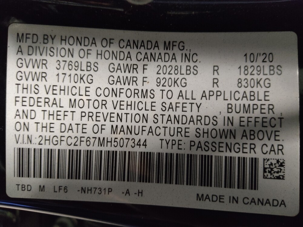 2021 Honda Civic in Winston-Salem, NC 27103 - 18111706 33