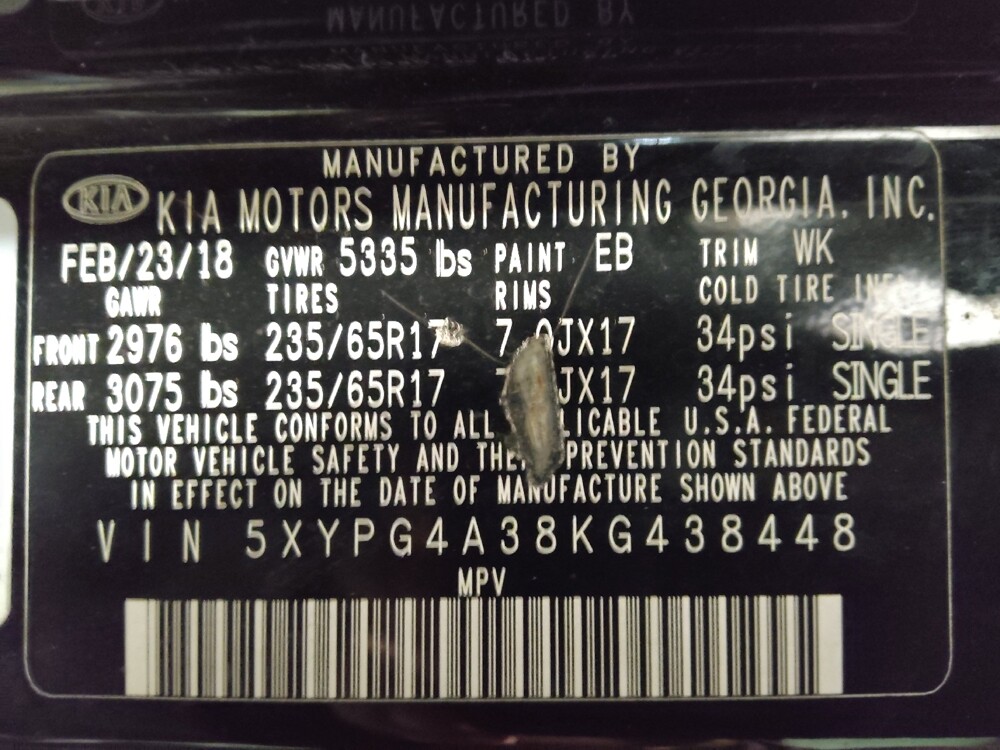 2019 Kia Sorento in Salem, VA 24153 - 18111787 33