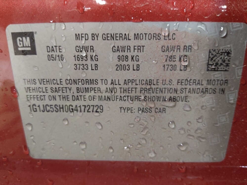 2016 Chevrolet Sonic in Charleston, SC 29414 - 18111801 33