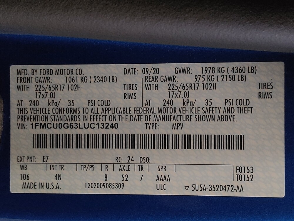 2020 Ford Escape in Hialeah, FL 33014 - 18111818 33