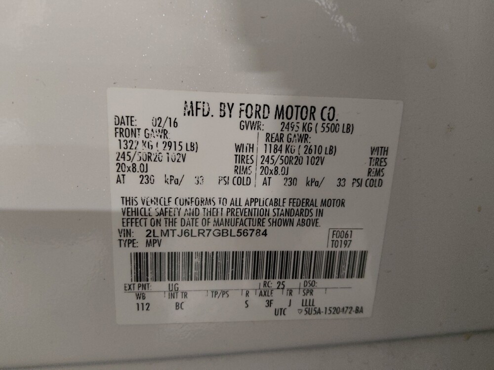 2016 Lincoln MKX in Arlington, TX 76011 - 18111859 33