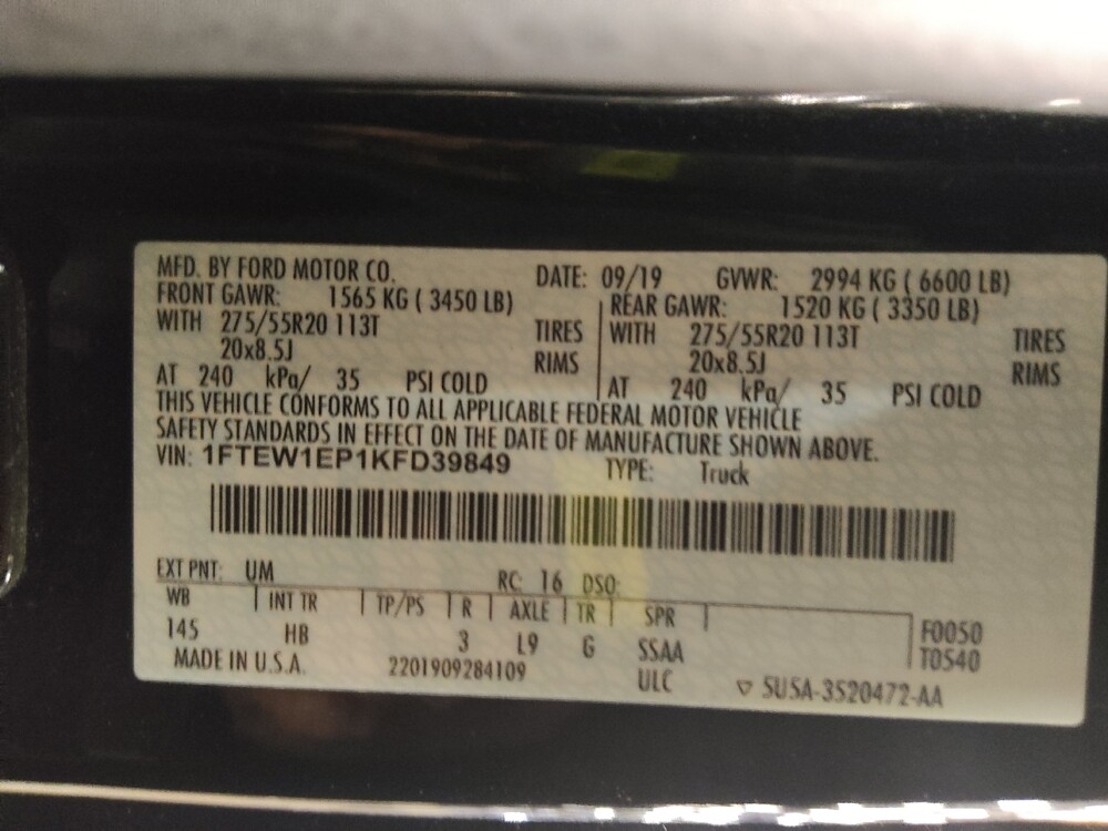 2019 Ford F150 in Bradenton, FL 34207 - 18111869 33