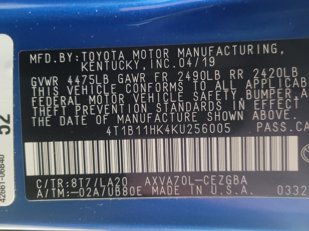 2019 Toyota Camry in Stone Mountain, GA 30083 - 18111877 33