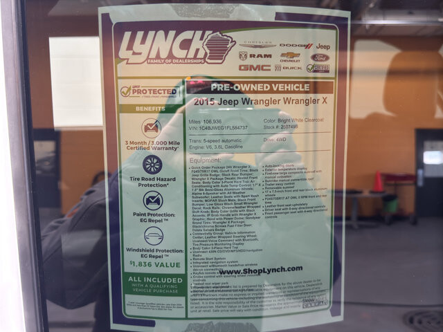 2015 Jeep Wrangler in Burlington, WI 53105 - 18111950 30