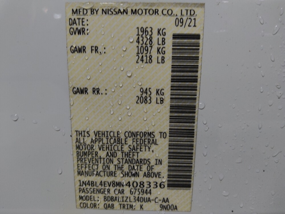 2021 Nissan Altima in Tallahassee, FL 32304 - 18112003 33