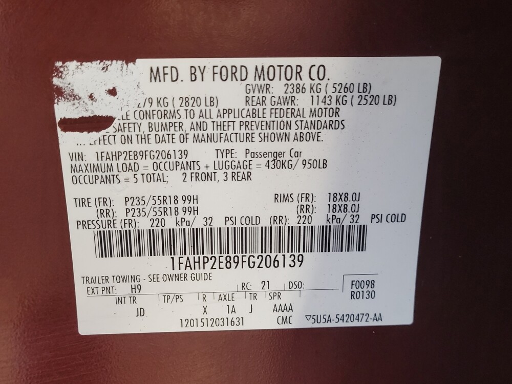 2015 Ford Taurus in Hialeah, FL 33014 - 18112023 33