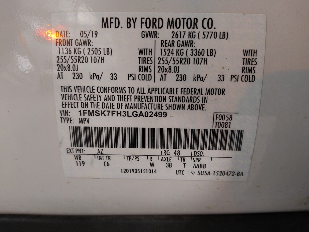 2020 Ford Explorer in Athens, GA 30606 - 18112037 33