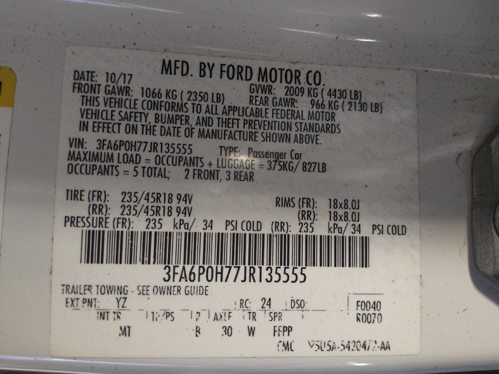 2018 Ford Fusion in Tampa, FL 33612 - 18112070 33