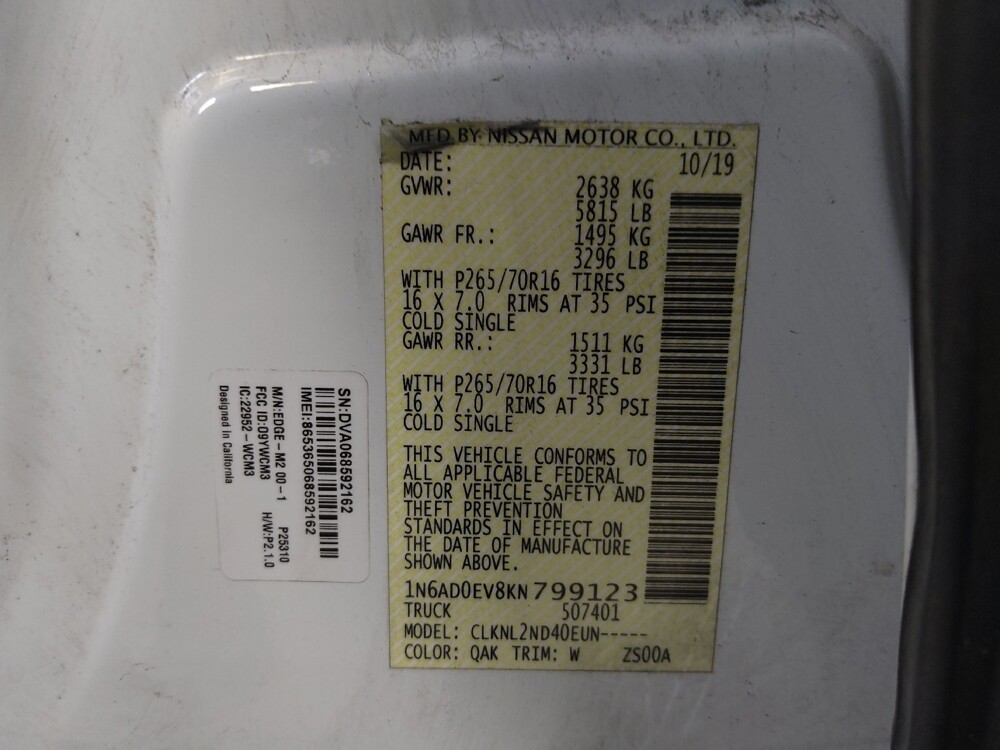 2019 Nissan Frontier in Tallahassee, FL 32304 - 18112076 33