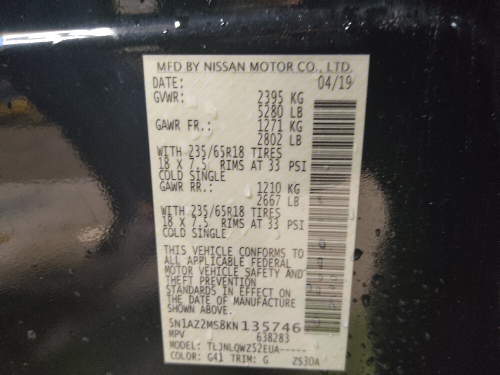 2019 Nissan Murano in Tampa, FL 33612 - 18112091 33