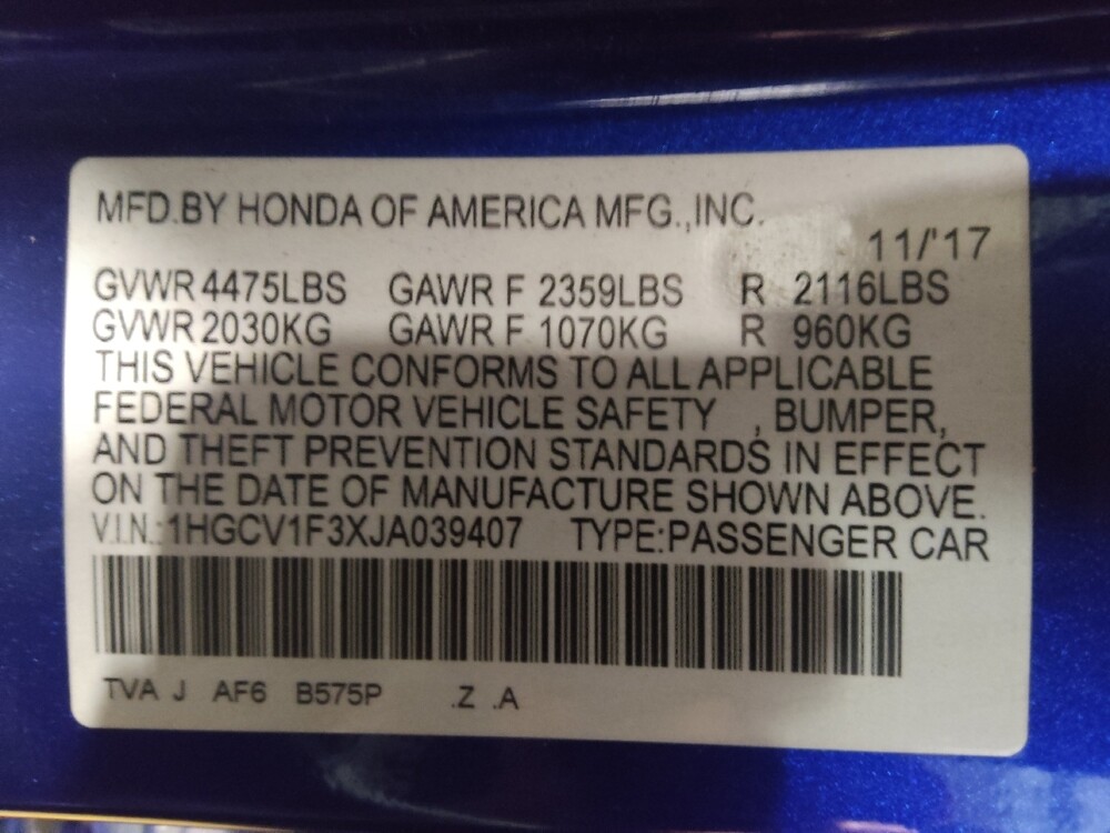 2018 Honda Accord in Sanford, FL 32773 - 18112149 33