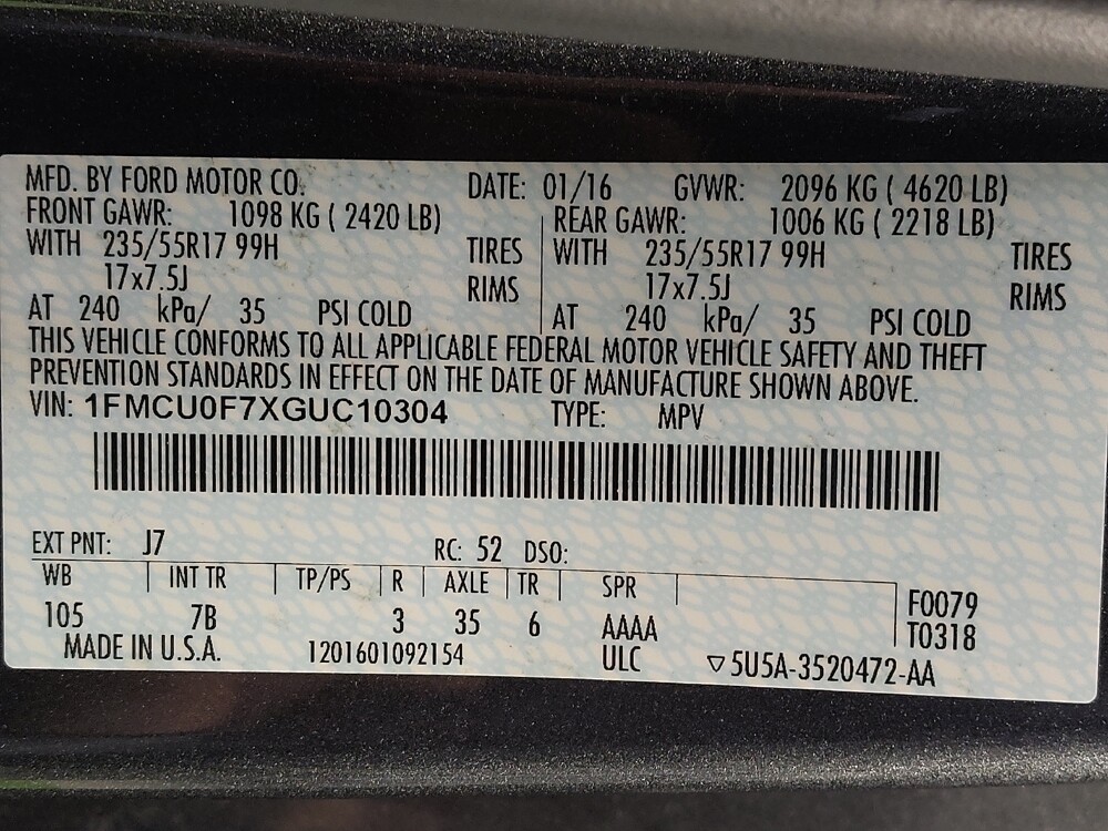 2016 Ford Escape in Houston, TX 77034 - 18112160 33