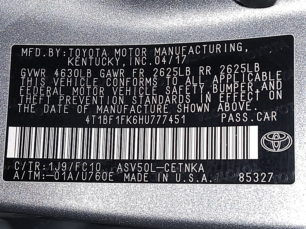 2017 Toyota Camry in Tulsa, OK 74145 - 18112311 33