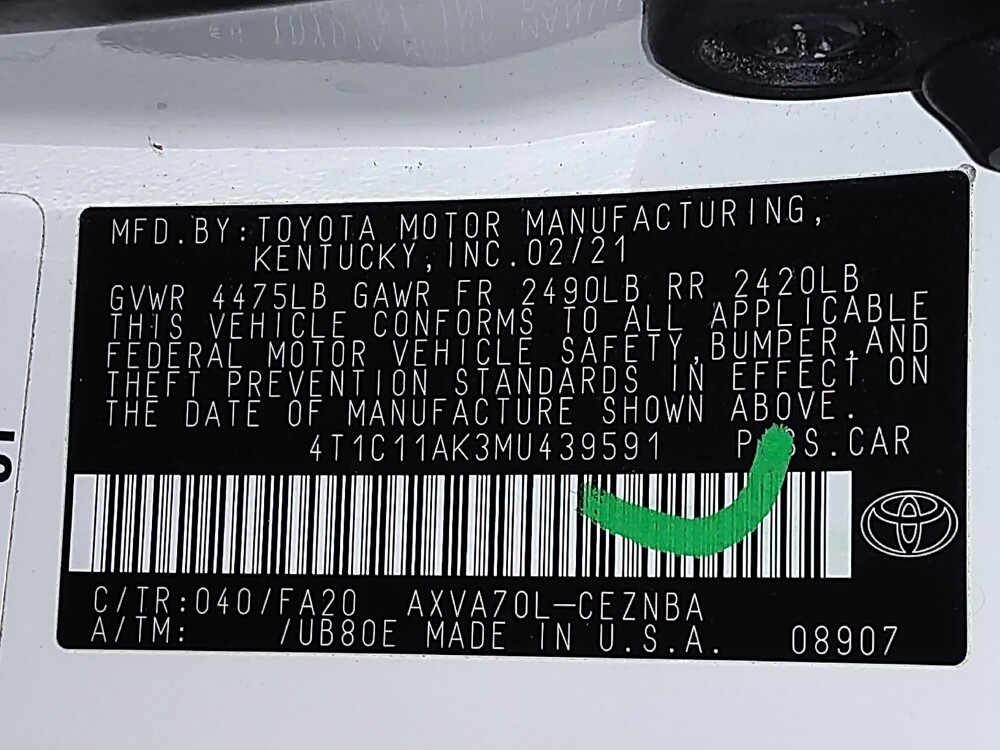 2021 Toyota Camry in Arlington, TX 76011 - 18112319 33