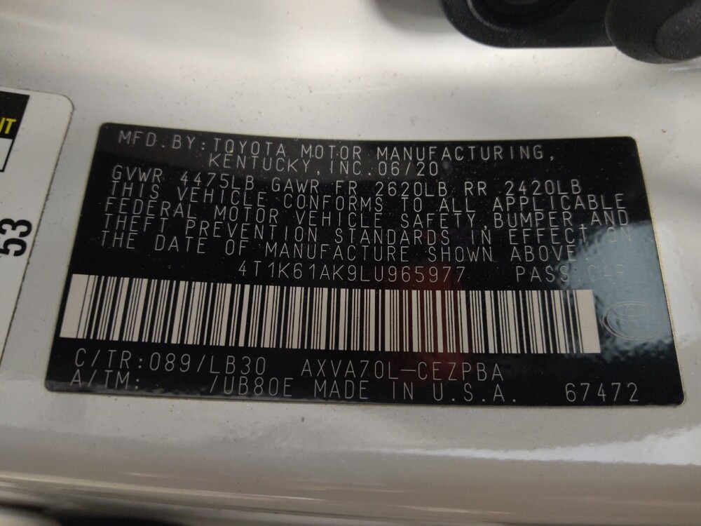 2020 Toyota Camry in Mesa, AZ 85210 - 18112329 33