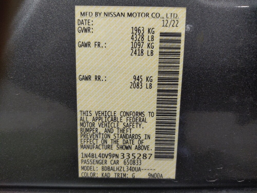 2023 Nissan Altima in Bradenton, FL 34207 - 18112336 33