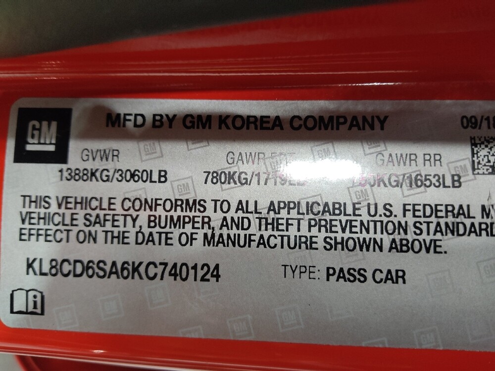 2019 Chevrolet Spark in Salem, VA 24153 - 18112380 33