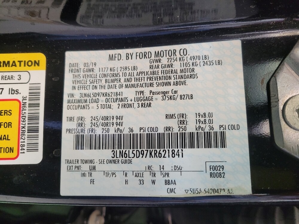 2019 Lincoln MKZ in Maple Heights, OH 44137 - 18112412 33