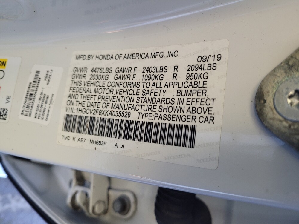 2019 Honda Accord in Maple Heights, OH 44137 - 18112413 33