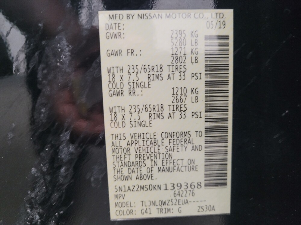 2019 Nissan Murano in Eastpointe, MI 48021 - 18112437 33