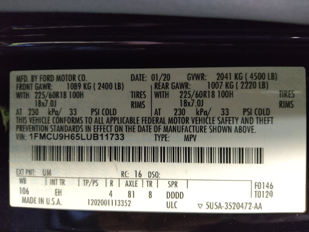 2020 Ford Escape in Fort Myers, FL 33907 - 18112443 33