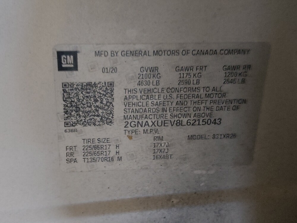 2020 Chevrolet Equinox in Gainesville, FL 32609 - 18112482 33