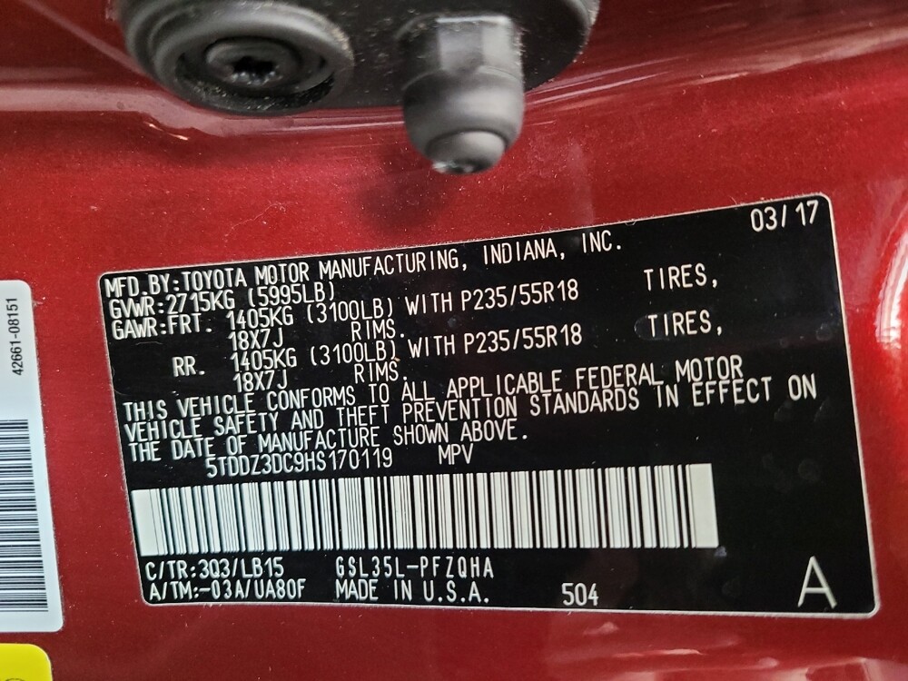 2017 Toyota Sienna in Columbus, OH 43228 - 18112511 33