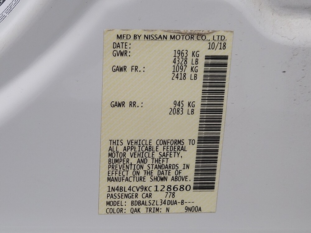 2019 Nissan Altima in Antioch, TN 37013 - 18112574 33