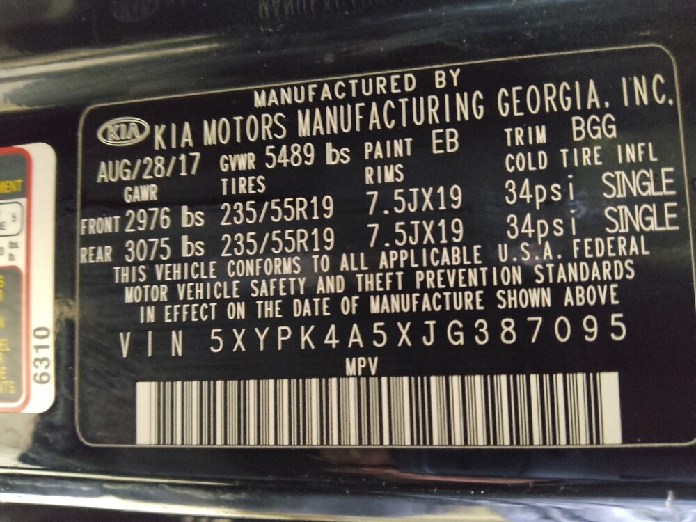 2018 Kia Sorento in Union City, GA 30291 - 18112582 33