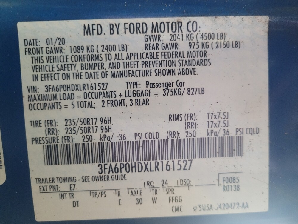 2020 Ford Fusion in Marietta, GA 30062 - 18112601 33