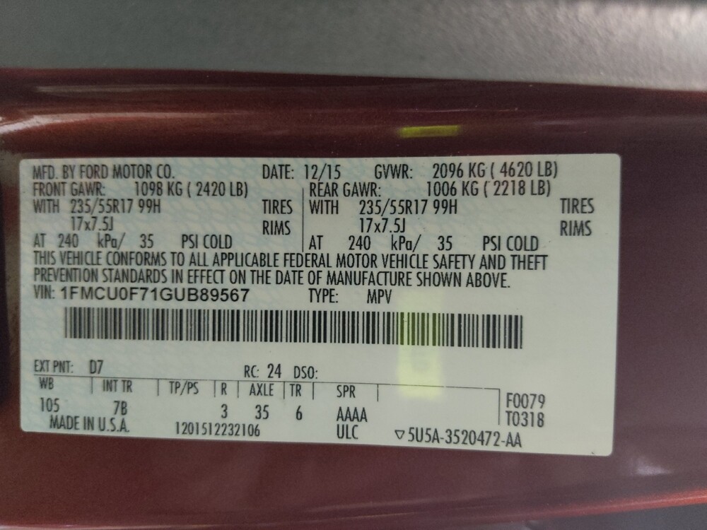 2016 Ford Escape in Athens, GA 30606 - 18112638 33