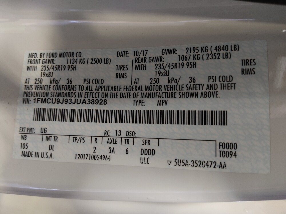 2018 Ford Escape in Tampa, FL 33612 - 18112645 33